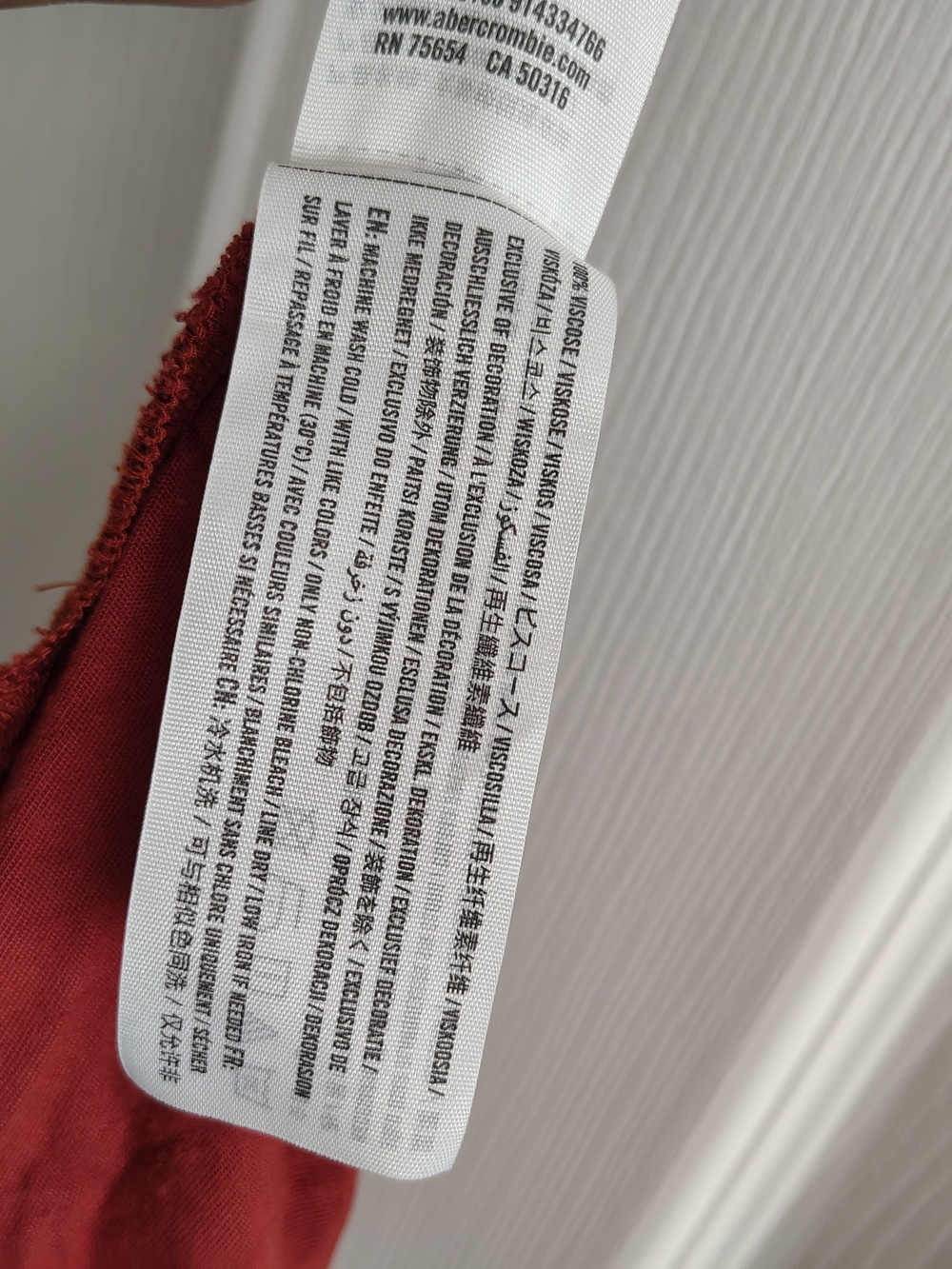 Hollister Rust-Red Tie-Strap Jumpsuit - Picture 8 of 9